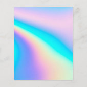 Papier Budget Holographique Moderne Invitations élégantes (Dos)