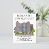 Papier Budget Home Sweet New City Appartement Moved Movin (Debout devant)