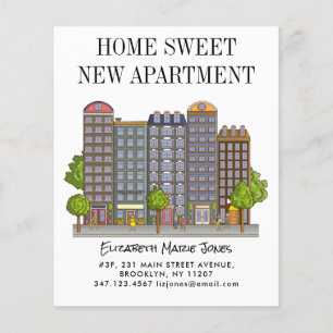 Papier Budget Home Sweet New City Appartement Moved Movin