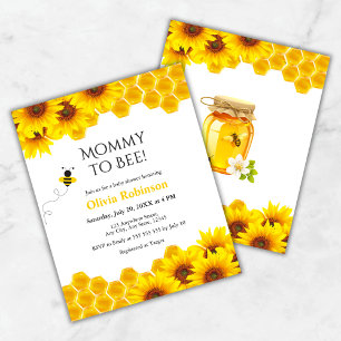 Papier Budget Honeypeb Maman to Bee Baby shower Invitatio