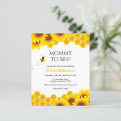 Papier Budget Honeypeb Maman to Bee Baby shower Invitatio (Debout devant)