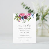 Papier Budget Hot Pink & Navy Blue Floral Enregistrer la  (Debout devant)