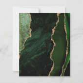 Papier Budget Hunter Green Agate Gold Enregistrer la date (Dos)