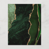 Papier Budget Hunter Green Agate Script 21e anniversaire (Dos)