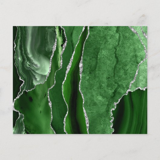 Papier Budget Hunter Green Silver Agate Enregistrer la da (Dos)