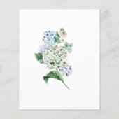 Papier Budget Hydrangea Rose Brunch Bubbly Invitation (Dos)