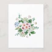 Papier Budget Hydrangea Rose de douche nuptiale Invitatio (Dos)