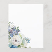 Papier Budget Hydrangea Rose Floral Fête des Mères Brunch (Dos)