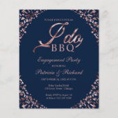 Papier Budget I DO BBQ Engagement Invitations de la parti (Devant)