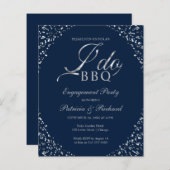 Papier Budget I DO BBQ Engagement Invitations de la parti (Devant / Derrière)