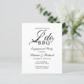 Papier Budget I DO BBQ Engagement Invitations de la parti (Debout devant)