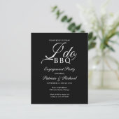 Papier Budget I DO BBQ Engagement Invitations de la parti (Debout devant)