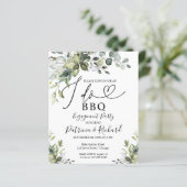 Papier Budget I DO BBQ Engagement Party Invitation (Debout devant)