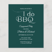 Papier Budget I DO BBQ Engagement Party Invitation (Devant)
