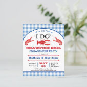 Papier BUDGET I FAIRE Fiançailles Crawfish Party Invitati (Debout devant)