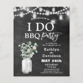 Papier BUDGET I FAIRE Fiançailles Eucalyptus BBQ Invitati (Devant)