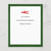 Papier BUDGET I FAIRE Fiançailles Seafood Party Invitatio (Dos)