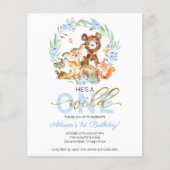 Papier Budget Il est un sauvage une première invitation d (Devant)