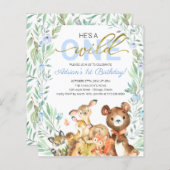 Papier Budget Il est un sauvage une première invitation d (Devant / Derrière)