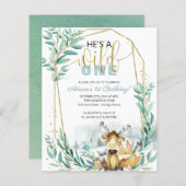 Papier Budget Il est un sauvage une première invitation d (Devant / Derrière)