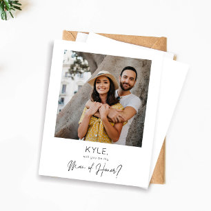 Papier Budget Instant Photo Be My Man of Honor Propositio