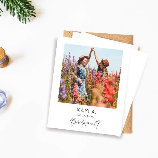 Papier Budget Instantané Photo Be My Bridesmaid Propositi