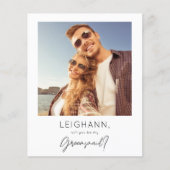 Papier Budget Instantané Photo Be My Groomsmaid Propositi (Devant)