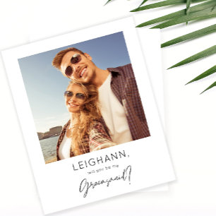 Papier Budget Instantané Photo Be My Groomsmaid Propositi