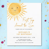 Papier Budget Invitation d'anniversaire de Sun Boy