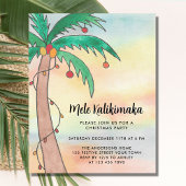 Papier Budget Invitation du parti Mele Kalikimaka