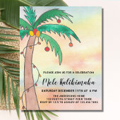 Papier Budget Invitation du parti Mele Kalikimaka