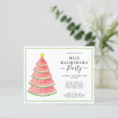 Papier Budget Invitation du parti Mele Kalikimaka (Debout devant)