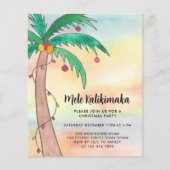Papier Budget Invitation du parti Mele Kalikimaka (Devant)