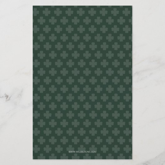 Papier Budget Irish Flag Jour de la Saint Patrick Invitat (Dos)
