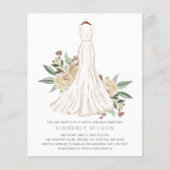 Papier Budget ivoire Mariage robe Fête des mariées (Devant)