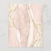 Papier Budget ivoire or Agate Mauve Mariage Invitation (Dos)