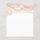 Papier Budget ivoire or Agate Sweet 16 Invitation (Dos)