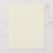 Papier Budget Ivory Olive Élégant Mariage Invitation (Dos)