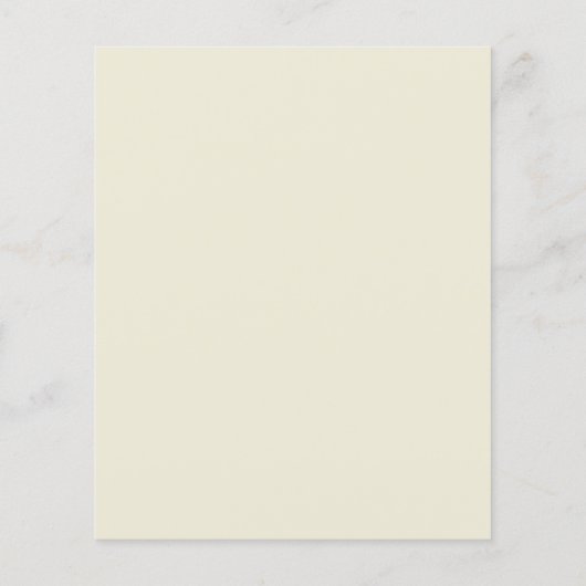Papier Budget Ivory Olive Élégant Mariage Invitation (Dos)