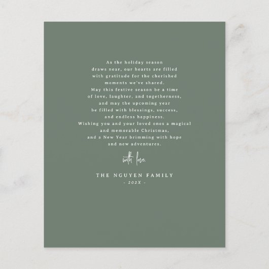 Papier Budget Jardin d'hiver verdure Noël 1 Photo (Dos)