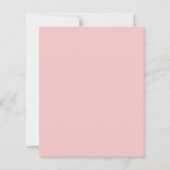 Papier Budget Jardin rose bébé Q BBQ Invitation douche (Dos)