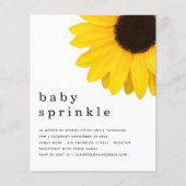 Papier BUDGET Jaune Tournesol Baby Invitation (Devant)