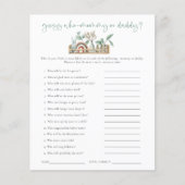 Papier Budget Jeu Devinez Qui Maman Papa Sage Baby shower (Devant)