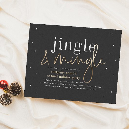 Papier Budget Jingle & Mingle Corporate Holiday Party