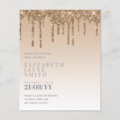 Papier BUDGET Jolie Fête des mariées Invitations Parties  (Devant)