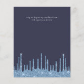 Papier Budget Jolie fille BLUE Parties scintillant de mar (Dos)