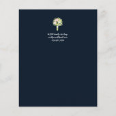 Papier Budget Jour du Mariage Calendrier Invitations mode (Dos)