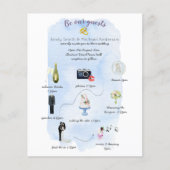 Papier Budget Jour du Mariage Calendrier Invitations mode (Devant)