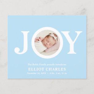Papier BUDGET Joy Blue CHIC Photo Baby First Christmas