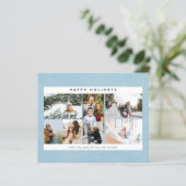 Papier Budget Joyeuses Fêtes Neige & Multi Photo (Debout devant)